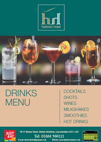 Drinks menu